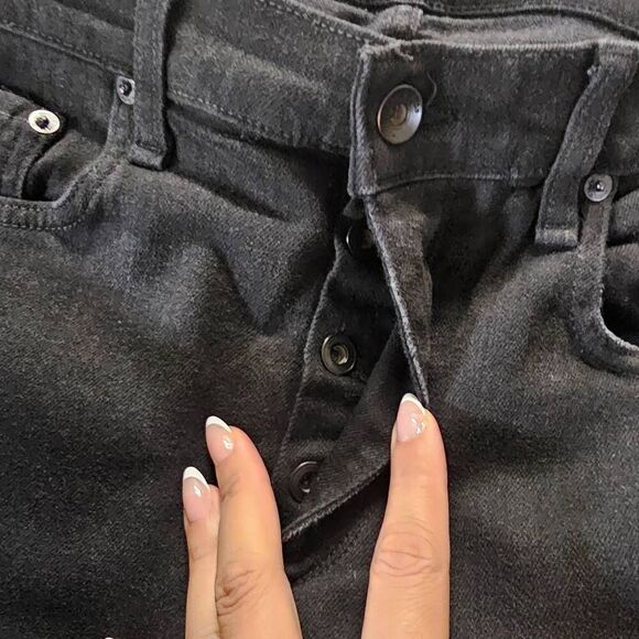 Rag & Bone Mens Jeans 36x33 Black Standard Issue 1 Skinny Stretch - Picture 10 of 10